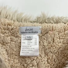 Load image into Gallery viewer, Girls Britt, faux fur vest, GUC, size 1-2,  