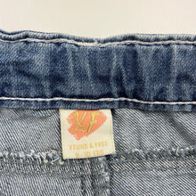 Load image into Gallery viewer, Girls Y&amp;F, blue denim shorts, adjustable, FUC, size 9-10,  