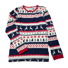 Load image into Gallery viewer, unisex Cotton On, Christmas long sleeve pyjama top, mark front, FUC, size 10,  