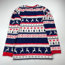 Load image into Gallery viewer, unisex Cotton On, Christmas long sleeve pyjama top, mark front, FUC, size 10,  