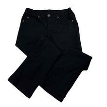 Load image into Gallery viewer, Girls Pumpkin Patch, black stretch cotton pants, adjustable, Inside leg: 57cm, EUC, size 7,  