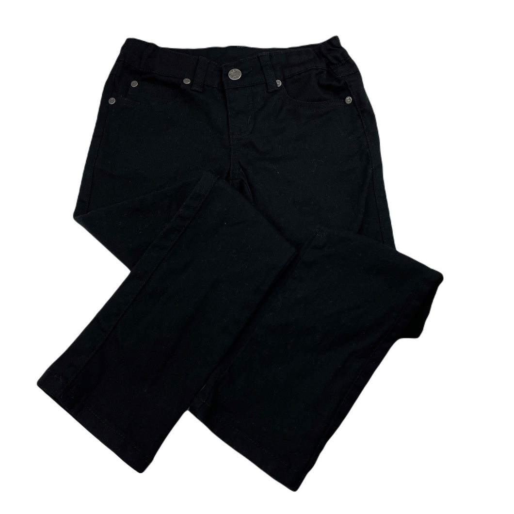 Girls Pumpkin Patch, black stretch cotton pants, adjustable, Inside leg: 57cm, EUC, size 7,  