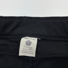 Load image into Gallery viewer, Girls Pumpkin Patch, black stretch cotton pants, adjustable, Inside leg: 57cm, EUC, size 7,  