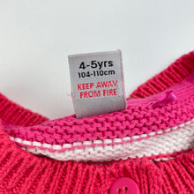Load image into Gallery viewer, Girls Tu, colourful knitted cotton cardigan, FUC, size 4-5,  