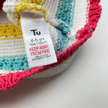 Load image into Gallery viewer, Girls Tu, colourful knitted cotton cardigan, FUC, size 4-5,  