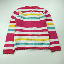 Load image into Gallery viewer, Girls Tu, colourful knitted cotton cardigan, FUC, size 4-5,  