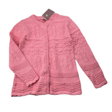 Load image into Gallery viewer, Girls Tu, pink knitted cotton cardigan, NEW, size 4-5,  
