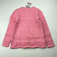 Load image into Gallery viewer, Girls Tu, pink knitted cotton cardigan, NEW, size 4-5,  