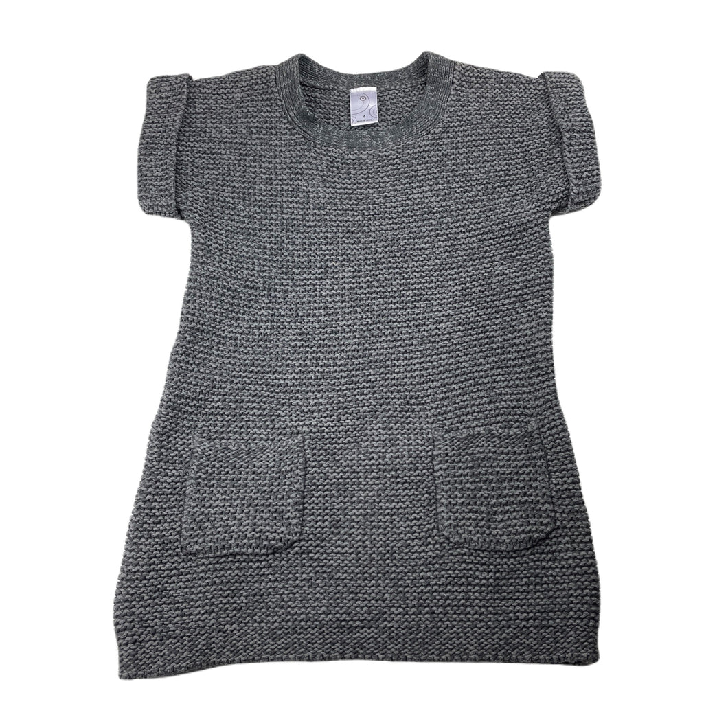 Girls Target, grey chunky knit casual dress, EUC, size 4, L: 53cm