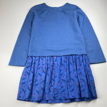 Load image into Gallery viewer, Girls Pumpkin Patch, spliced long sleeve dress, feathers, GUC, size 8, L: 63cm