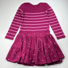 Load image into Gallery viewer, Girls Pumpkin Patch, cotton long sleeve dress, small mark on bodice, FUC, size 8, L: 63cm