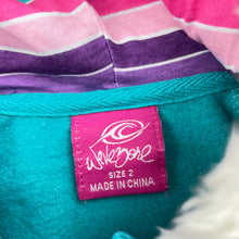 Load image into Gallery viewer, Girls Wave Zone, embroidered fleece lined sweater, EUC, size 2,  