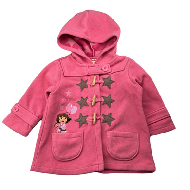 Girls Nickelodeon, Dora the Explorer fleece jacket / coat, GUC, size 2,  