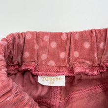 Load image into Gallery viewer, Girls TQbebe, stretch corduroy pants, elasticated, Inside leg: 50.5cm, EUC, size 8,  