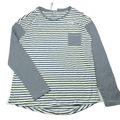 Girls Target, navy & white cotton long sleeve top, NEW, size 12,  
