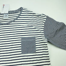 Load image into Gallery viewer, Girls Target, navy &amp; white cotton long sleeve top, NEW, size 12,  