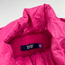 Load image into Gallery viewer, Girls L&amp;D, fleece lined thick puffer vest / jacket, GUC, size 12,  