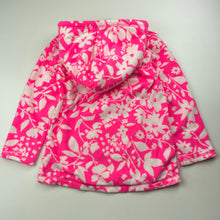 Load image into Gallery viewer, Girls Carters, floral lightweight fleece hooded sweater, NEW, size 4,  
