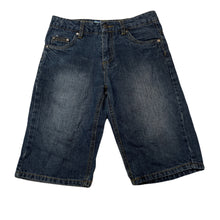 Load image into Gallery viewer, Boys MONGOOSE, dark denim jean shorts, *adjustable elastic missing*, W: 33.5cm across, FUC, size 9,  