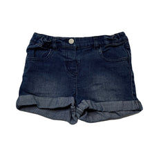 Load image into Gallery viewer, Girls H&amp;T, blue stretch denim shorts, adjustable, GUC, size 5,  