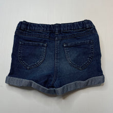 Load image into Gallery viewer, Girls H&amp;T, blue stretch denim shorts, adjustable, GUC, size 5,  