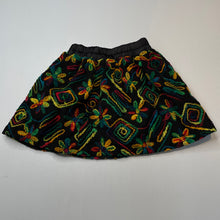 Load image into Gallery viewer, Girls lined, embroidered skirt, elasticated, L: 27.5cm, GUC, size 5-6,  