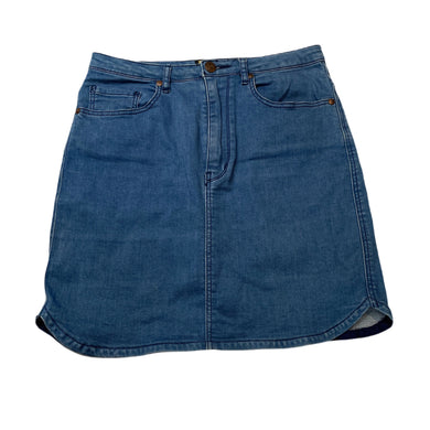 Girls Lee, lightweight stretch denim skirt, L: 39cm, W: 33cm across unstretched, FUC, size 10-12,  