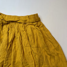 Load image into Gallery viewer, Girls Country Road, mustard lyocell skirt, elasticated, L: 36cm, GUC, size 10,  