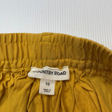 Load image into Gallery viewer, Girls Country Road, mustard lyocell skirt, elasticated, L: 36cm, GUC, size 10,  