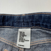 Load image into Gallery viewer, Girls H&amp;M, blue denim shorts, adjustable, GUC, size 6,  
