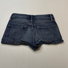 Load image into Gallery viewer, Girls H&amp;M, blue denim shorts, adjustable, GUC, size 6,  