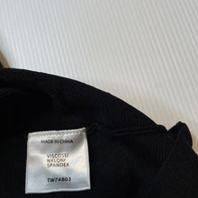 Load image into Gallery viewer, Girls Gum, black stretchy skirt, elasticated, L: 34.5cm, EUC, size 14,  