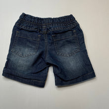 Load image into Gallery viewer, Boys Pumpkin Patch, dark denim shorts, elasticated, FUC, size 1,  