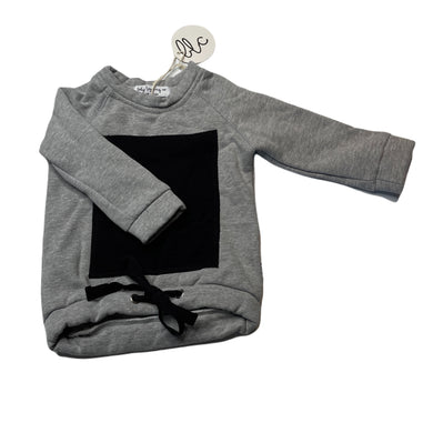 unisex Baby Legging Co, fleece lined organic cotton blend sweater / jumper, NEW, size 0,  