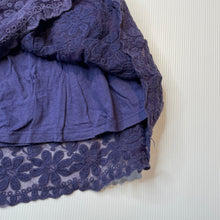 Load image into Gallery viewer, Girls Target, cotton lined floral lace skirt, elasticated, L: 35cm, GUC, size 7,  