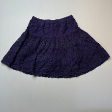 Load image into Gallery viewer, Girls Target, cotton lined floral lace skirt, elasticated, L: 35cm, GUC, size 7,  