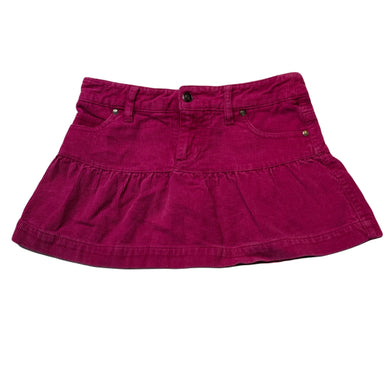 Girls Pink Sugar, pink corduroy cotton skirt, L: 25.5cm, W: 32cm across, GUC, size 8,  