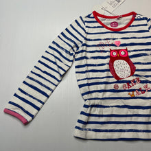 Load image into Gallery viewer, Girls Cake Walk, stretchy long sleeve top, owl, NEW, size 3,  