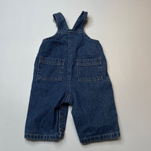 Load image into Gallery viewer, Boys BLUE RIDGE, embroidered denim overalls / dungarees, EUC, size 00,  