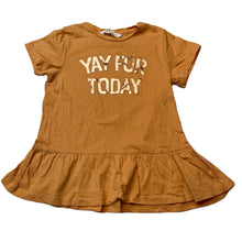 Load image into Gallery viewer, Girls H&amp;M, orange cotton peplum top, EUC, size 2,  
