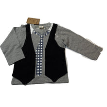 Load image into Gallery viewer, Boys KIDS FASHION STATION, cotton all-in-one novelty top, NEW, size 2,  