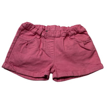 Load image into Gallery viewer, Girls Bebe by Minihaha, pink stretch cotton shorts, elasticated, FUC, size 1-2,  