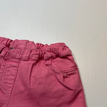 Load image into Gallery viewer, Girls Bebe by Minihaha, pink stretch cotton shorts, elasticated, FUC, size 1-2,  