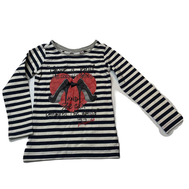 Girls SALTY DOG COUTURE, striped stretchy long sleeve top, EUC, size 2,  