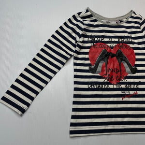 Girls SALTY DOG COUTURE, striped stretchy long sleeve top, EUC, size 2,  