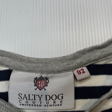 Load image into Gallery viewer, Girls SALTY DOG COUTURE, striped stretchy long sleeve top, EUC, size 2,  
