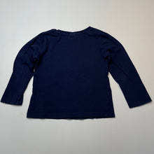 Load image into Gallery viewer, Girls Target, navy cotton long sleeve top, flowers, GUC, size 3,  