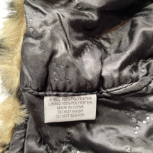 Load image into Gallery viewer, Girls lined, faux fur animal print hat, GUC, size 4-6,  