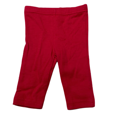 Girls Modern Baby, red cotton leggings / bottoms, GUC, size 00,  