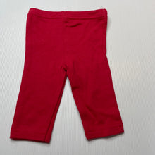 Load image into Gallery viewer, Girls Modern Baby, red cotton leggings / bottoms, GUC, size 00,  